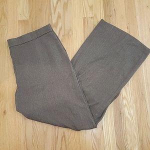 Catherine's 1x brown and black Chevron dress pants